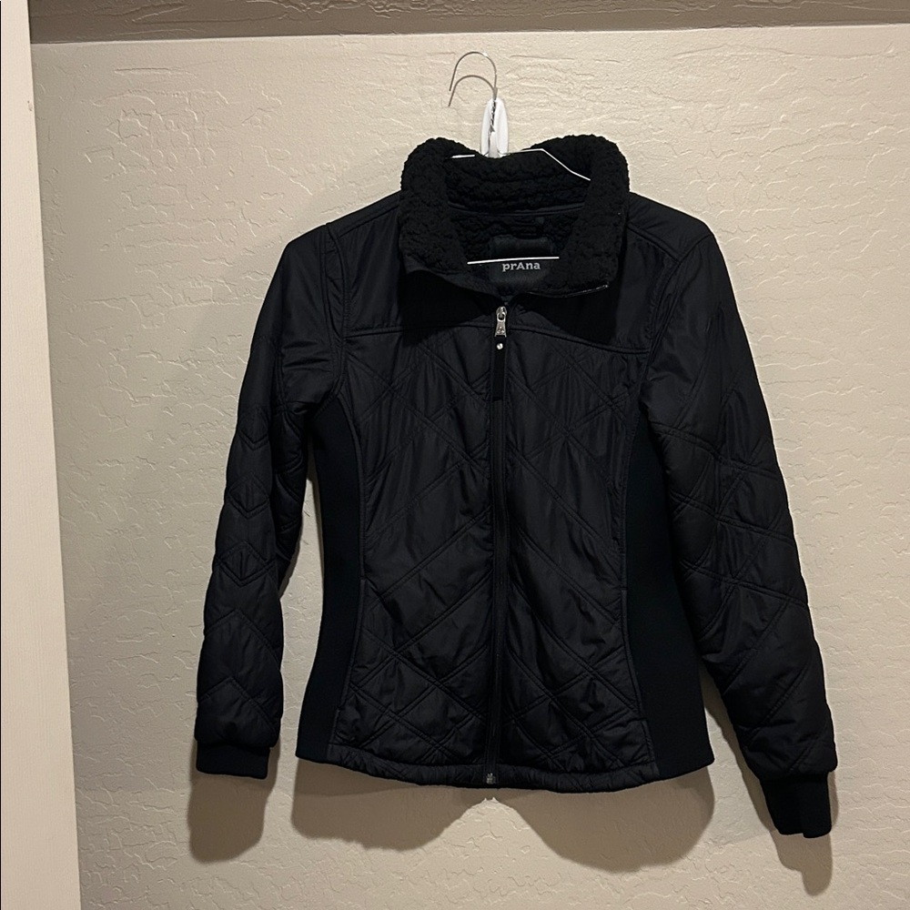 Prana Women's Black Quilted Puffer Coat